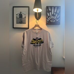 COAST CITY COMICS - XL T-Shirt, Grey, Bat Logo